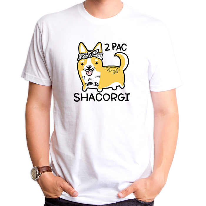 goodie two sleeves 2Pac Shacorgi Adult T-Shirt