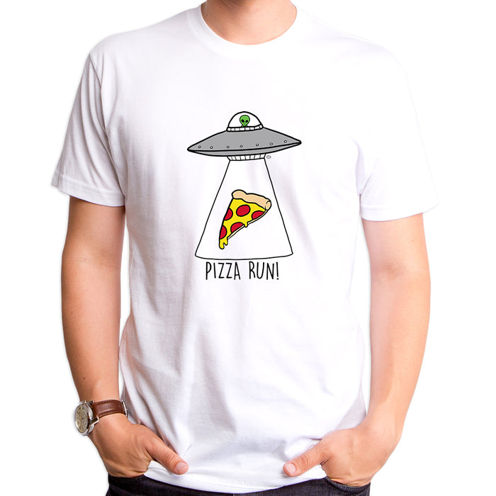 goodie two sleeves Alien with Pizza Adult T-Shirt