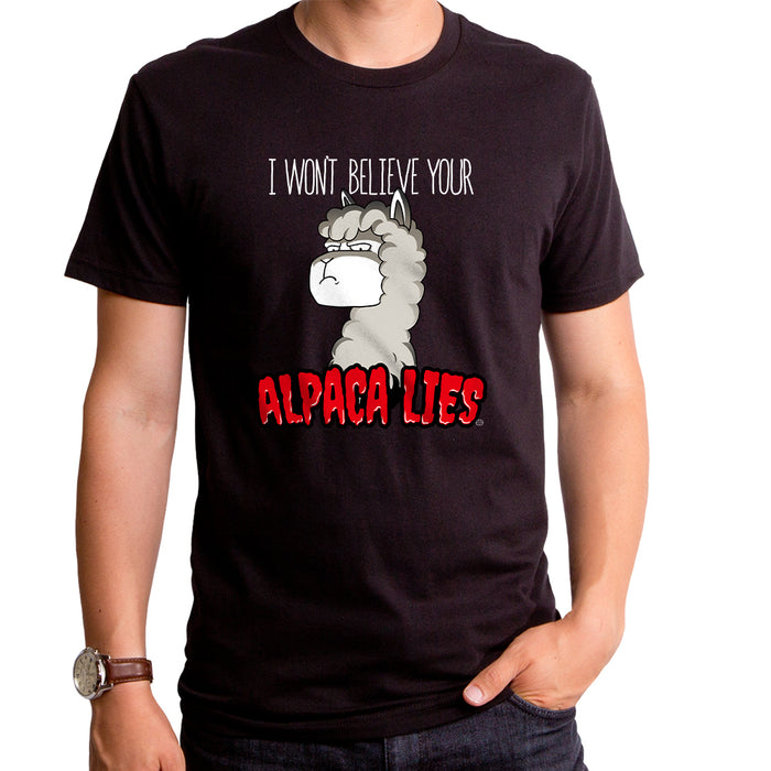 goodie two sleeves Alpaca Lies Adult T-Shirt