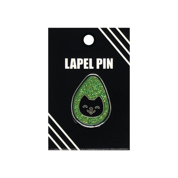 goodie two sleeves Avocado Cat Lapel Pin
