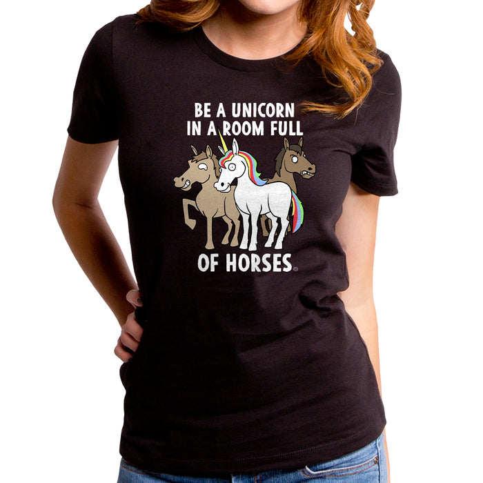 goodie two sleeves Be a Unicorn Women's T-Shirt