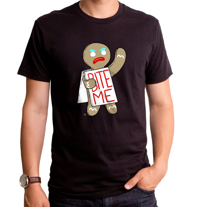 goodie two sleeves Bite Me Men's T-Shirt