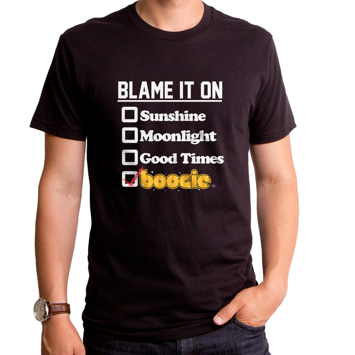 goodie two sleeves Blame the Boogie Men's T-Shirt