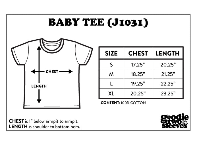 Goodie Two Sleeves Blondie 1974 Juniors Baby Tee
