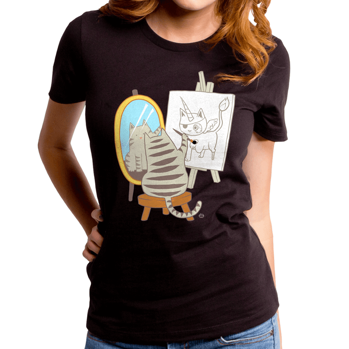 goodie two sleeves Body Image Cat Women's T-Shirt