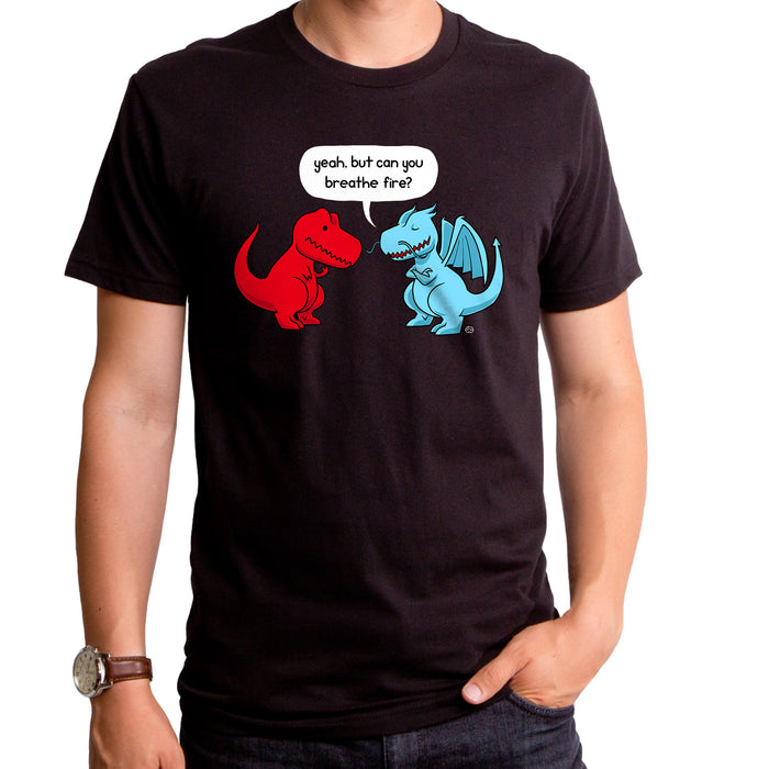 goodie two sleeves Breathe Fire Dino Men's T-Shirt