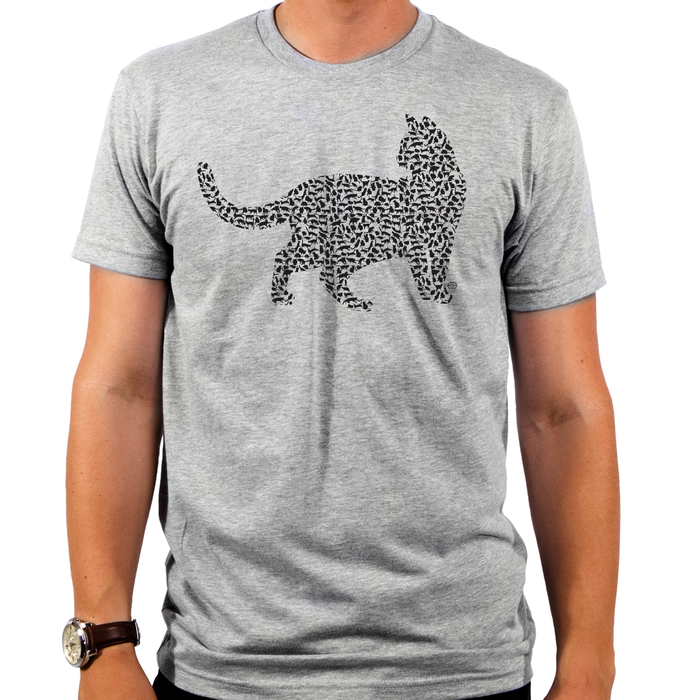 goodie two sleeves Cat Silhouette Men's T-Shirt