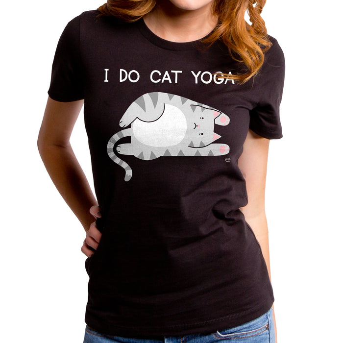 goodie two sleeves Cat Yoga Women's T-Shirt