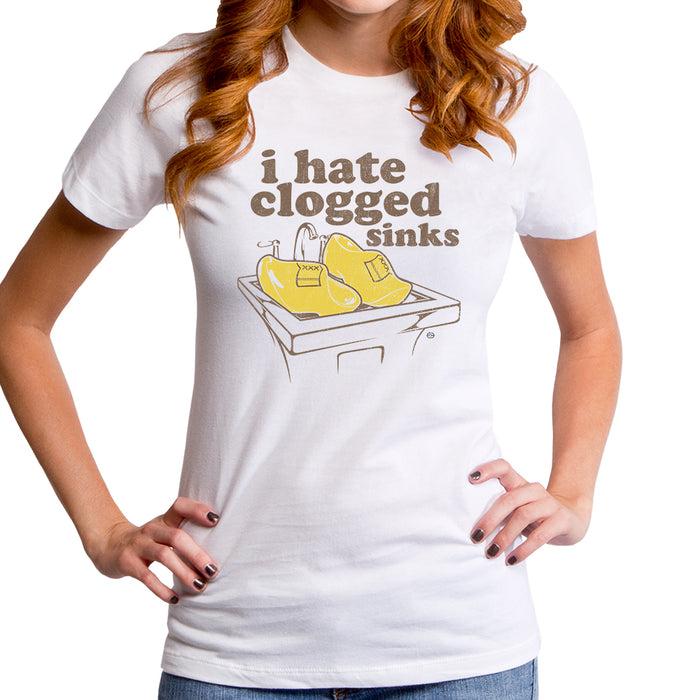 goodie two sleeves Clogged Sinks Women's T-Shirt