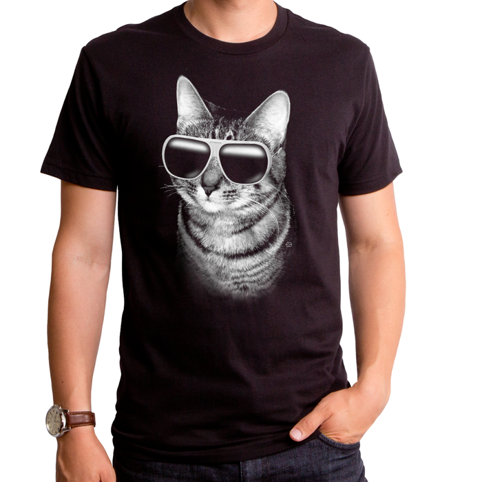 goodie two sleeves Cooler Cat Men's T-Shirt