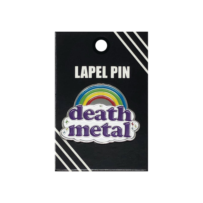 goodie two sleeves Death Metal Rainbow Lapel Pin