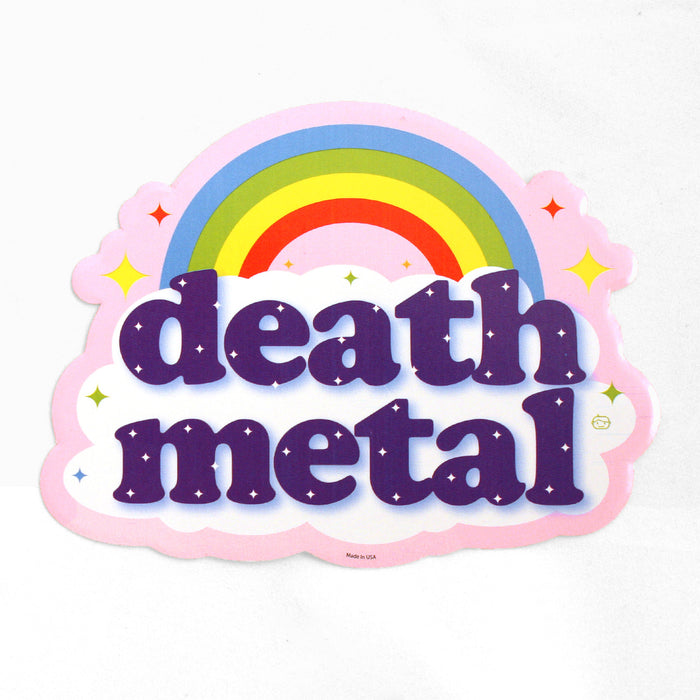 goodie two sleeves Death Metal Rainbow Sticker