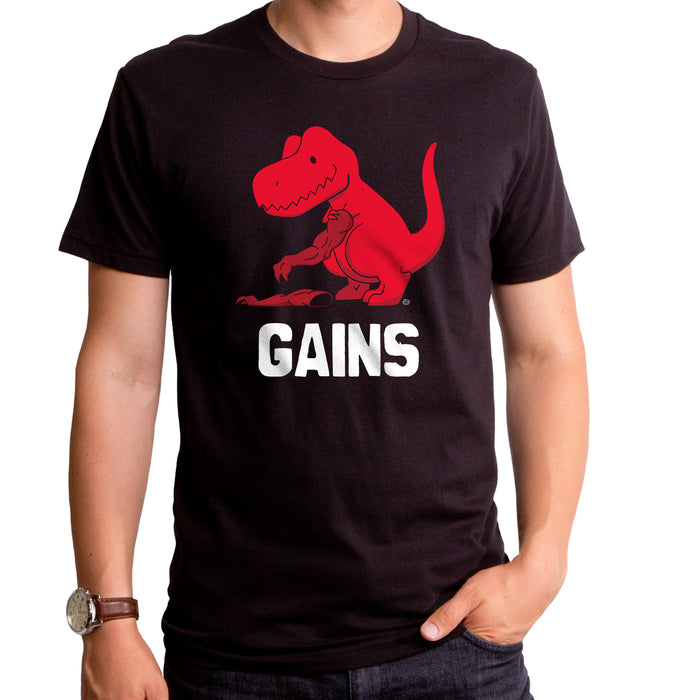 goodie two sleeves Dino Gains Adult T-Shirt