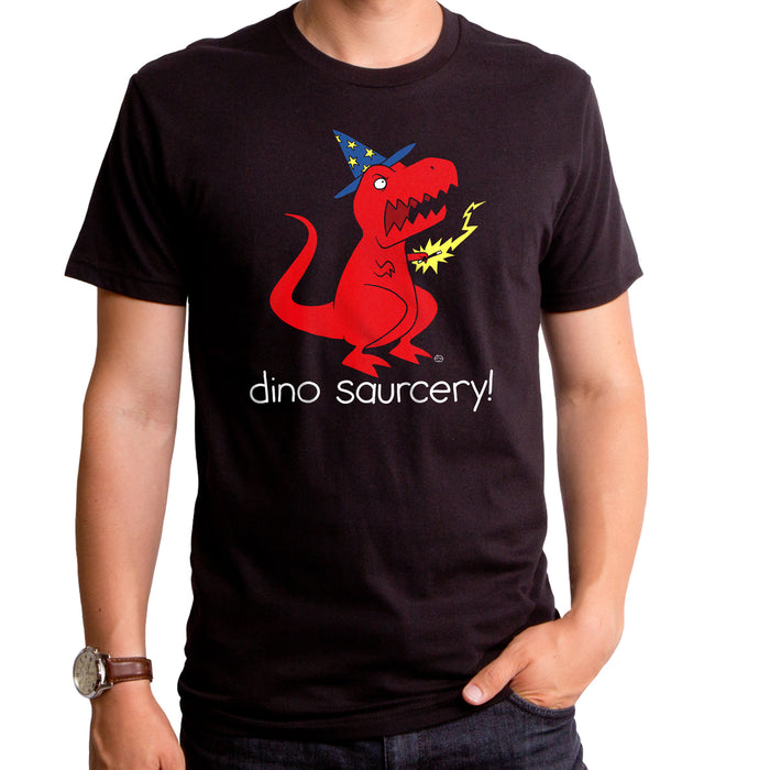goodie two sleeves Dino Saurcery Men's T-Shirt