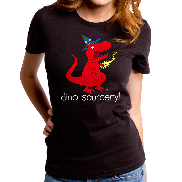 goodie two sleeves Dino Saurcery Women's T-Shirt