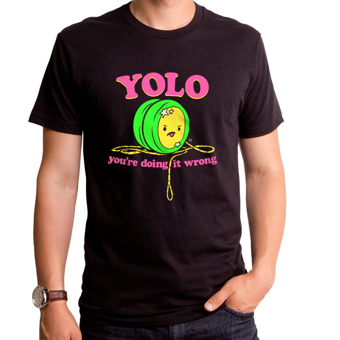 goodie two sleeves Doing YOLO Wrong Men's T-Shirt