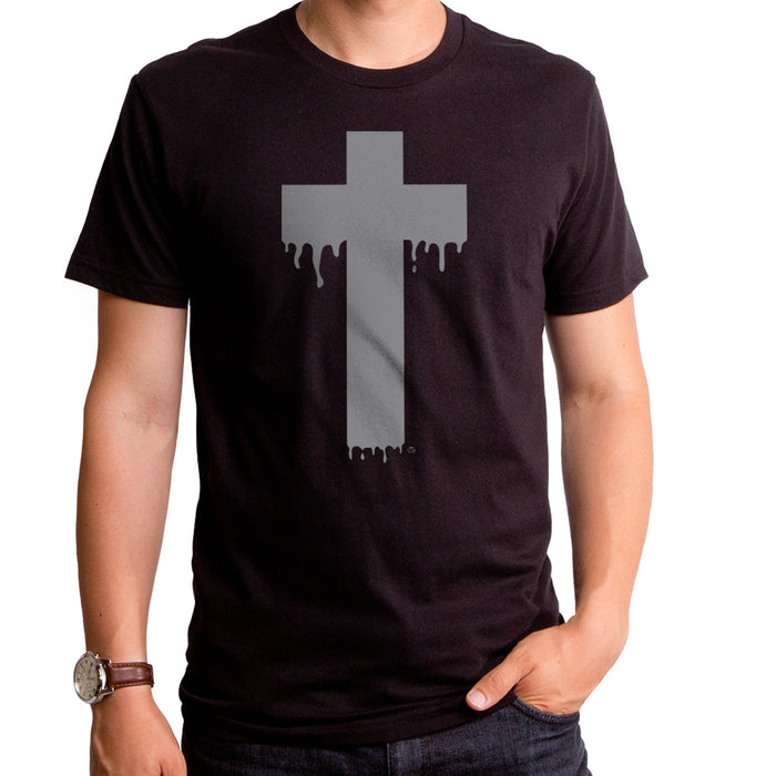 goodie two sleeves Drippy Cross Adult T-Shirt