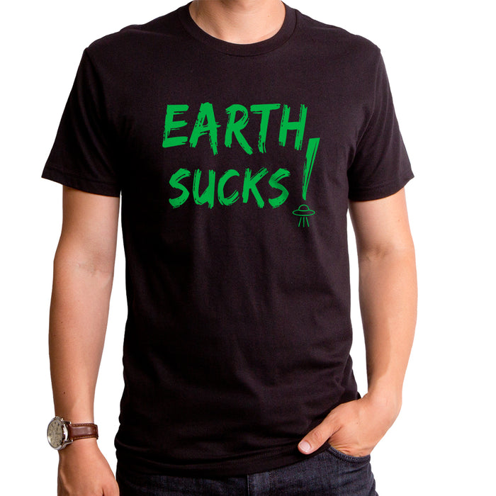 goodie two sleeves Earth Sucks Men's T-Shirt