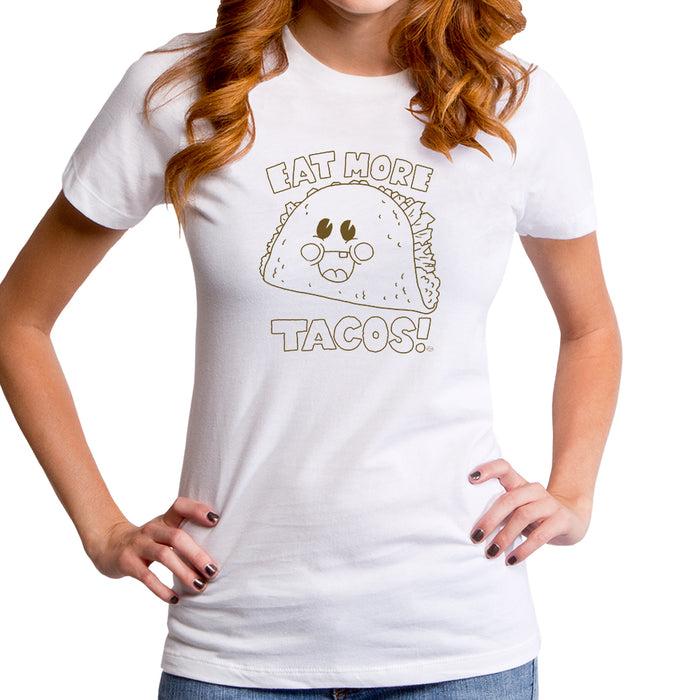 goodie two sleeves Eat More Tacos Women's T-Shirt