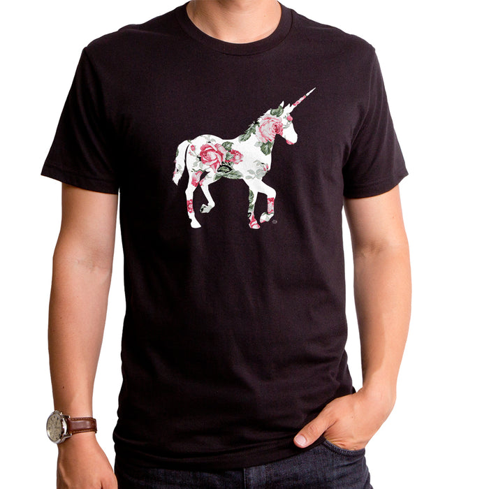 goodie two sleeves Floral Unicorn Men's T-Shirt