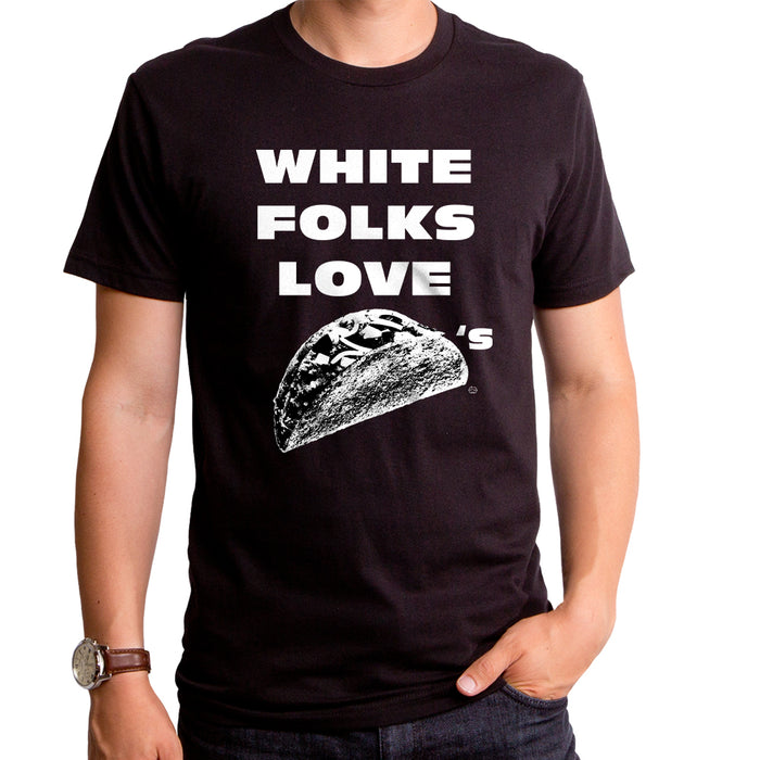 goodie two sleeves Folks Love Tacos Adult T-Shirt