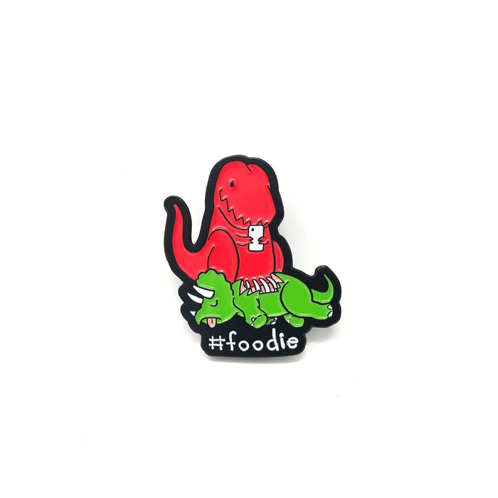 Goodie Two Sleeves Foodie Dino Lapel Pin