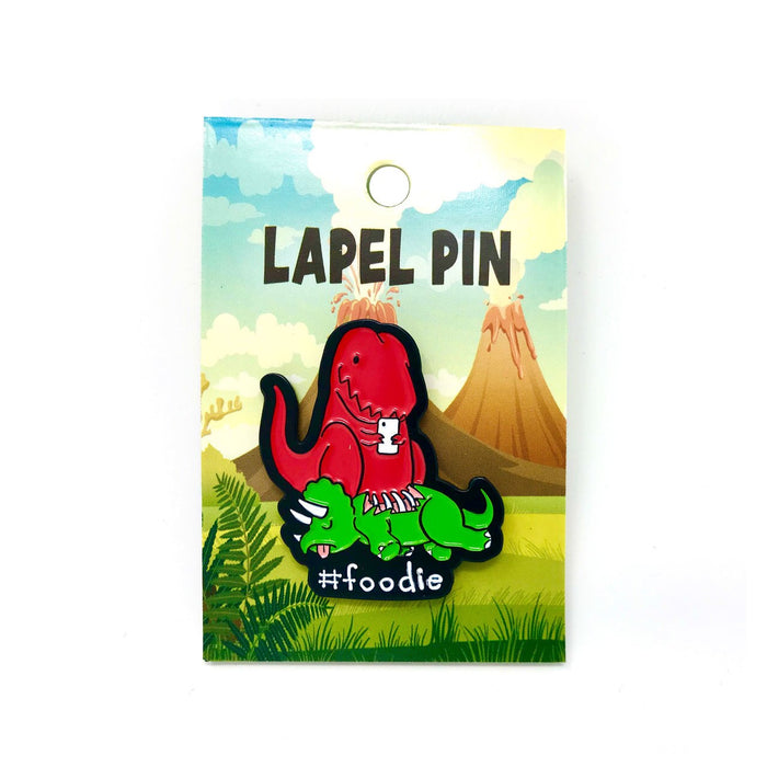 goodie two sleeves Foodie Dino Lapel Pin