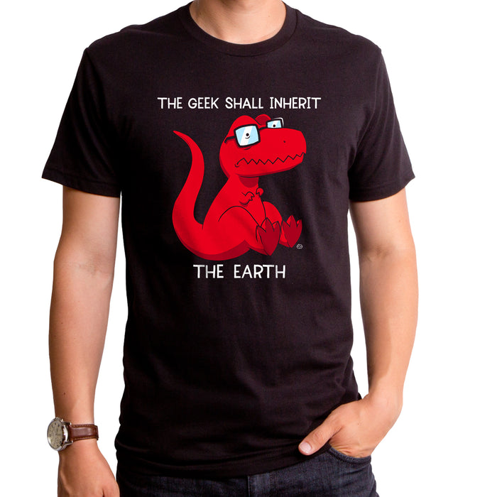 goodie two sleeves Geeky Dinosaur Adult T-Shirt
