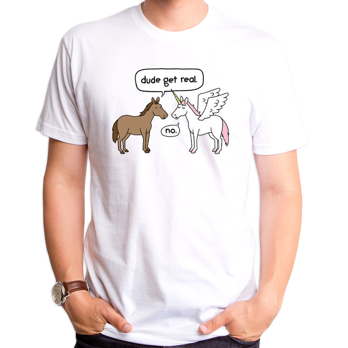 goodie two sleeves Get Real Unicorn Men's T-Shirt