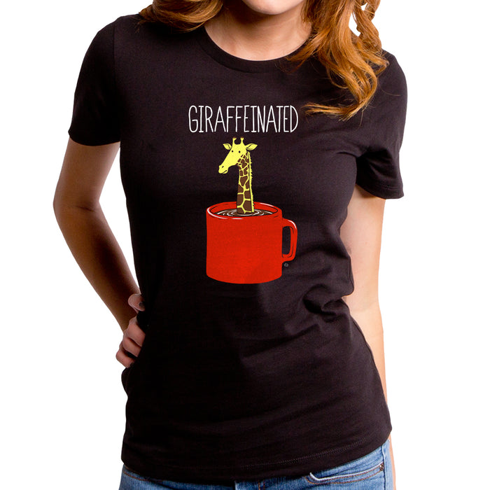 goodie two sleeves Giraffeinated Women's T-Shirt