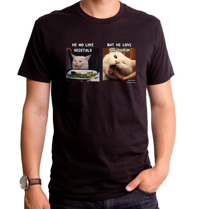 goodie two sleeves He Loves Chikin Men's T-Shirt