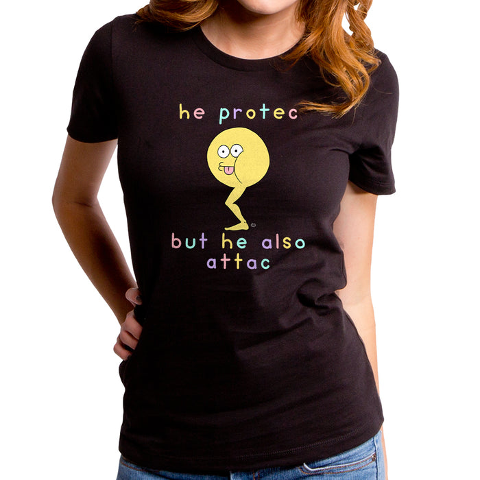 goodie two sleeves He Protec Women's T-Shirt