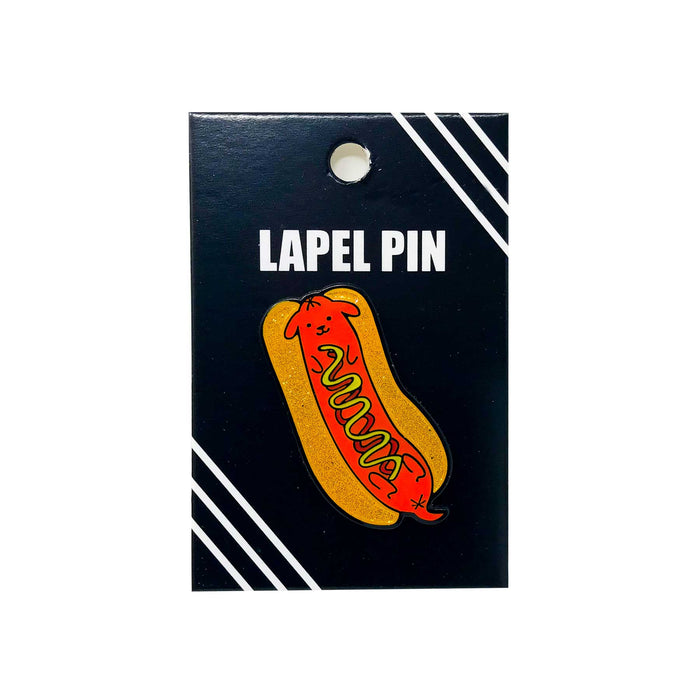 goodie two sleeves Hot Dog Lapel Pin