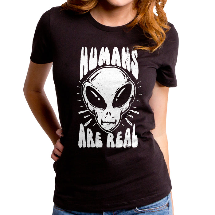 goodie two sleeves Humans Are Real Women's T-Shirt