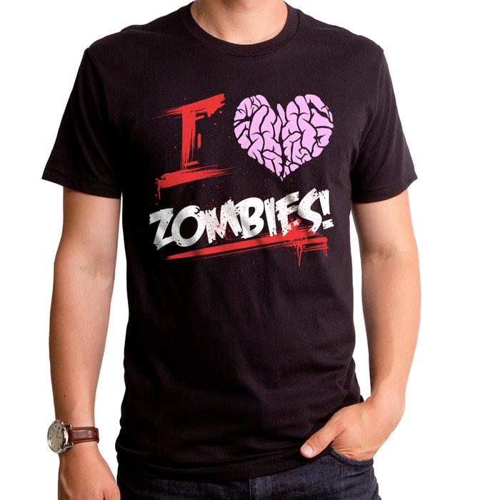 goodie two sleeves I Heart Zombies Adult T-Shirt