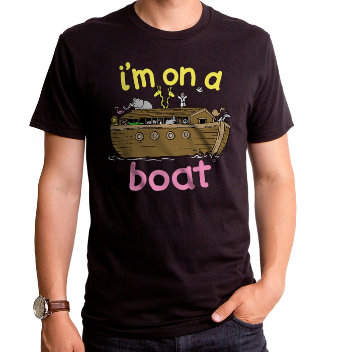 goodie two sleeves I'm On a Boat Adult T-Shirt