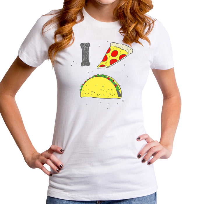 goodie two sleeves I Pizza Tacos Women's T-Shirt