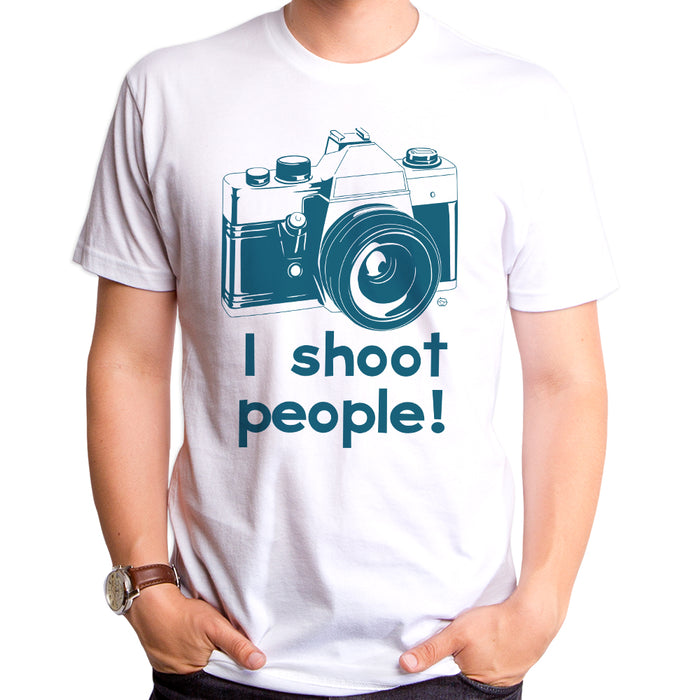 goodie two sleeves I Shoot People Adult T-Shirt