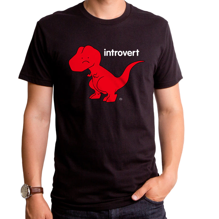 goodie two sleeves Introvert Dino Men's T-Shirt