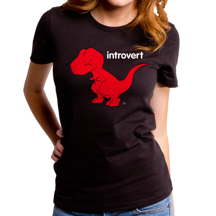 goodie two sleeves Introvert Dino Women's T-Shirt