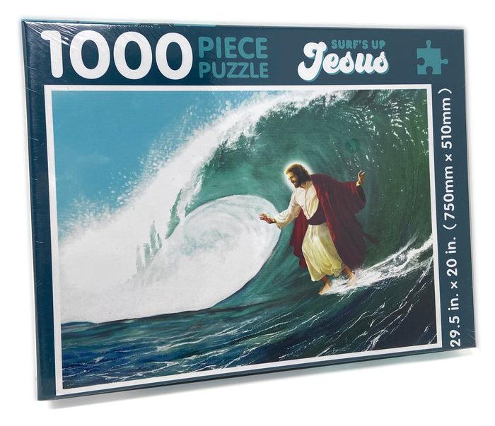 goodie two sleeves Jesus Surfing Puzzle