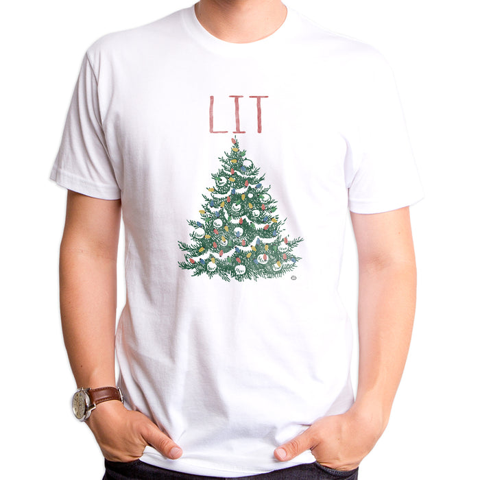 goodie two sleeves Lit Tree Men's T-Shirt