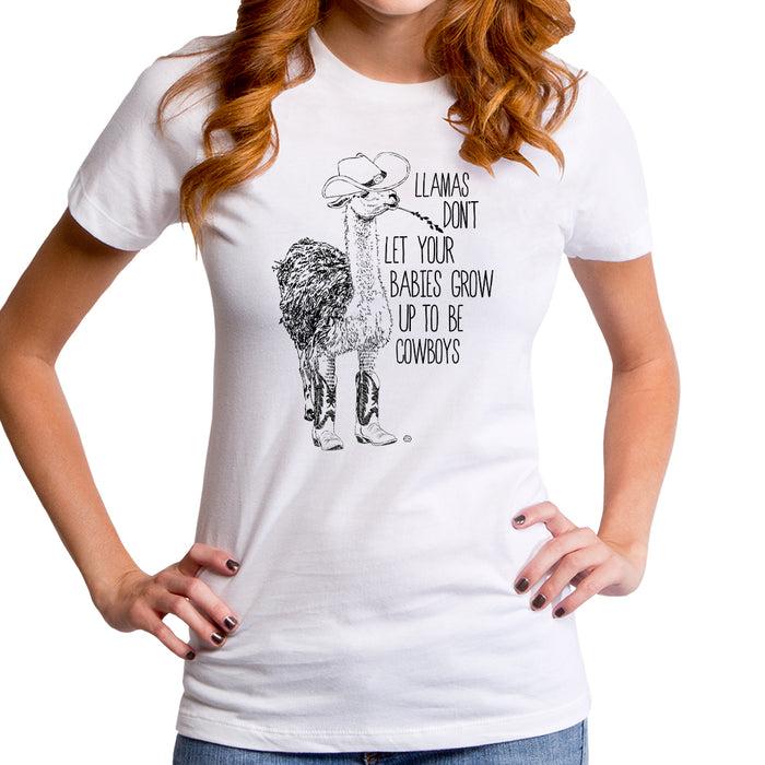 goodie two sleeves Llama Don't Women's T-Shirt