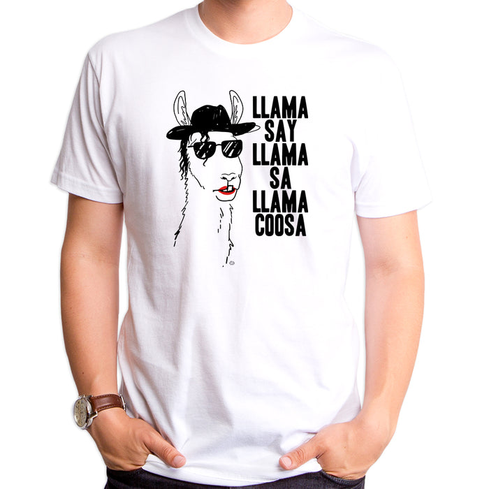 goodie two sleeves Llama Say Adult T-Shirt