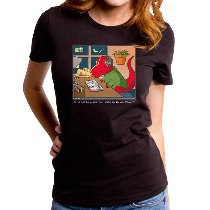 goodie two sleeves Lo Fi Rex Women's T-Shirt