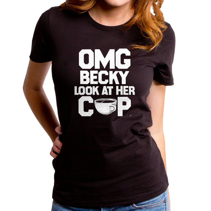 goodie two sleeves Look at Her Cup Women's T-Shirt