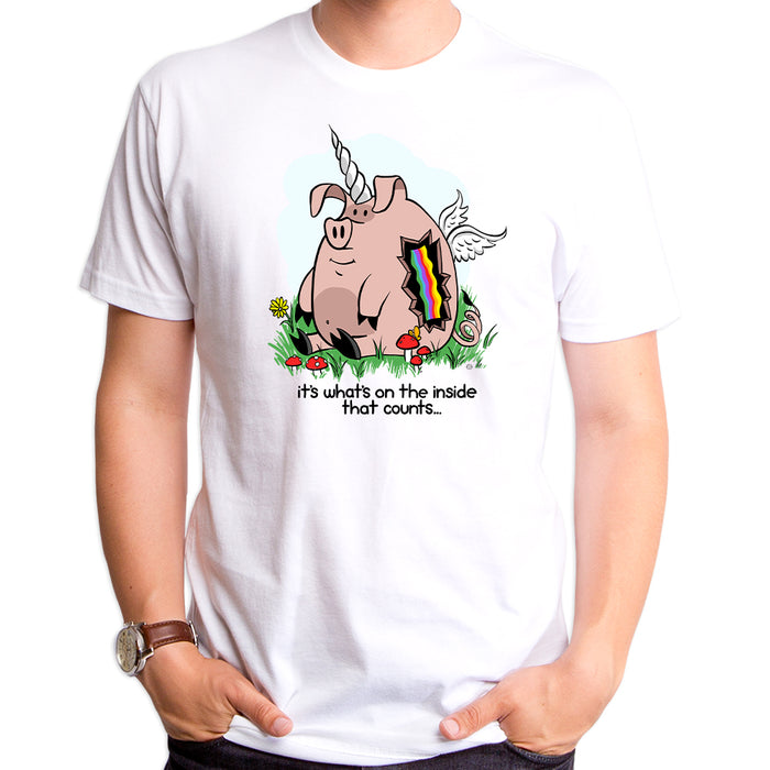 goodie two sleeves Makin Bacon Men's T-Shirt