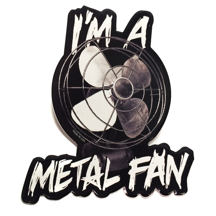 goodie two sleeves Metal Fan Sticker
