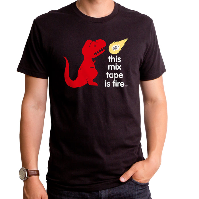 goodie two sleeves Mix Tape Dinosaur Men's T-Shirt