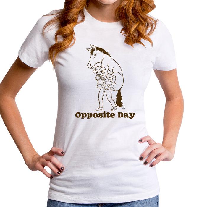 goodie two sleeves Opoosite Day Women's T-Shirt
